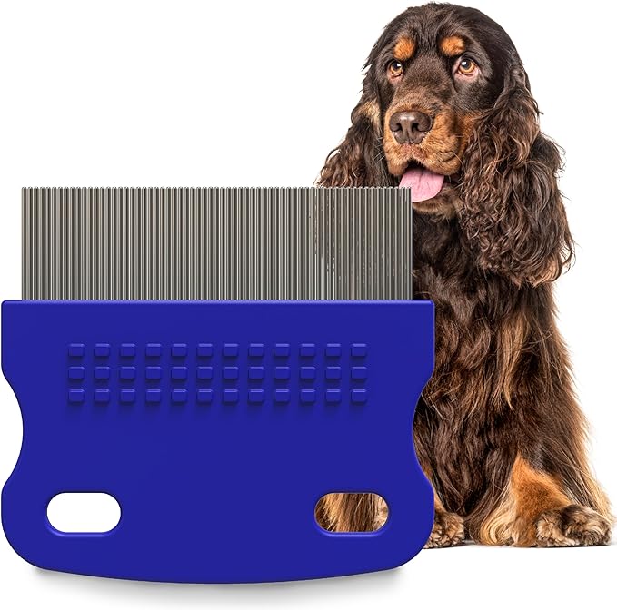 Petpost Tear Stain Remover Comb for Dogs | Extra Fine Stainless Steel Dog Eye Comb | Gentle Grooming Tool for Shih Tzu, Maltese & Small Breeds | Dog Face Comb for Eye Cleaning