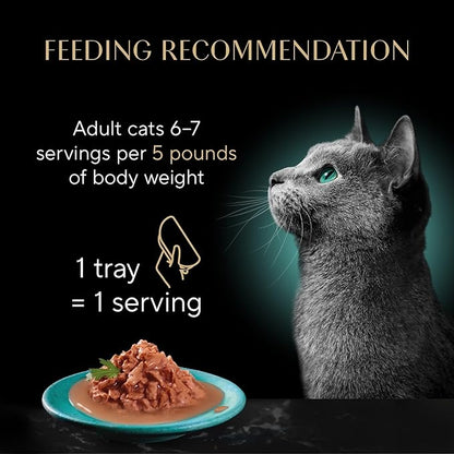 Sheba Gravy Indulgence Adult Wet Cat Food Salmon Entree in Extra Gravy and White Fish Entree Variety Pack, 2.6 oz. Twin-Pack Trays, (12 Count, 24 Servings) (Pack of 2)