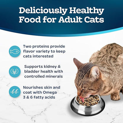 Blue Buffalo Tastefuls Adult Cat Dry Food, Multi-Protein Salmon & Ocean Fish Recipe, 5-lb. Bag