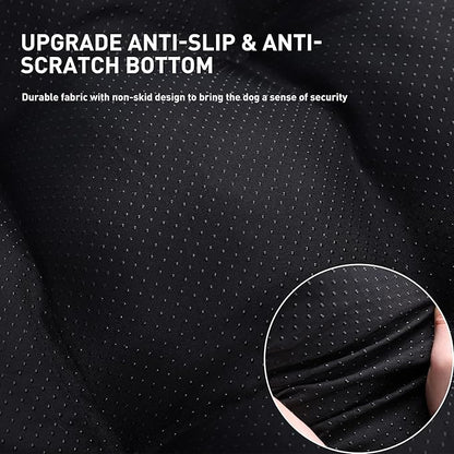 KSIIA Washable Dog Bed Deluxe Plush Dog Crate Beds Comfy Kennel Pad Anti-Slip Pet Sleeping Mat for Large, Jumbo, Medium, Small Dogs Breeds, 17" x 12", Gray