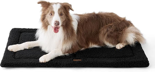 Bedsure Washable Dog Crate Bed for Large Dogs, Soft Foam Floor Pet Mat, Versatile Lightweight Pet Crate Pad for Cages