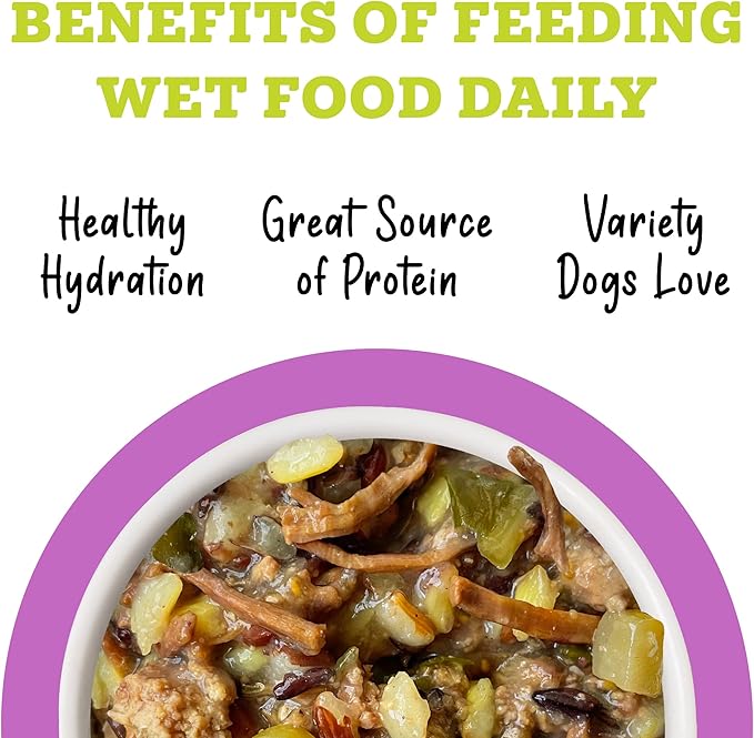 Weruva Awesome Bouncy Wet Dog Food, Beef & Brown Rice, 6oz Can (Pack of 8)