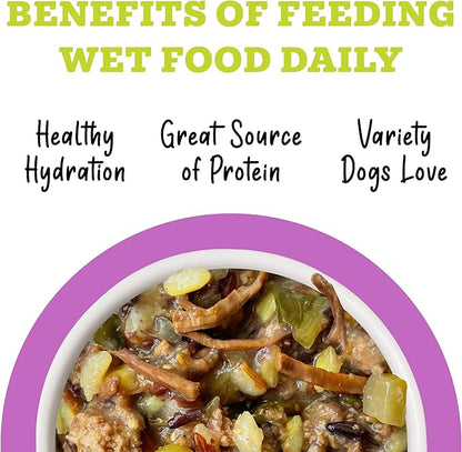 Weruva Awesome Bouncy Wet Dog Food, Beef & Brown Rice, 6oz Can (Pack of 8)