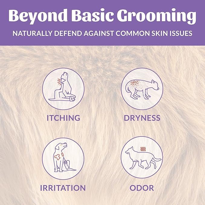 SKOUT'S HONOR Pet Deodorizer Spray- Hydrating Daily-Use with Avocado Oil & Omega-3s, Microbiome Friendly Certiified, Paraben & Sulfate-Free, 97% Natural, 8oz, Lavender