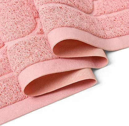 WePet Cat Litter Box Mat, Kitty Premium PVC Pad, Durable Trapping Rug, Phthalate Free, Urine-Resistant, Scatter Control, XXL 47 x 36 Inch, Baby Pink
