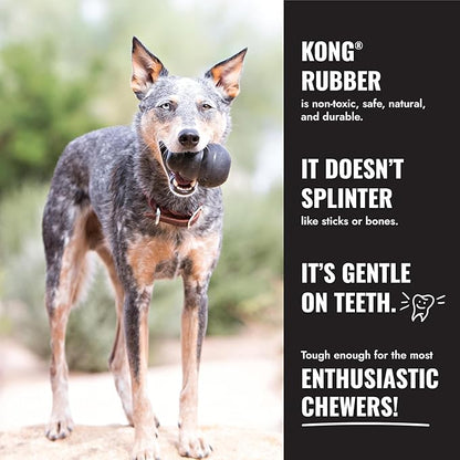 KONG - Extreme Goodie Bone Most Durable Natural Rubber Dog Bone for Power Chewers - Black - for Extra Large Dogs