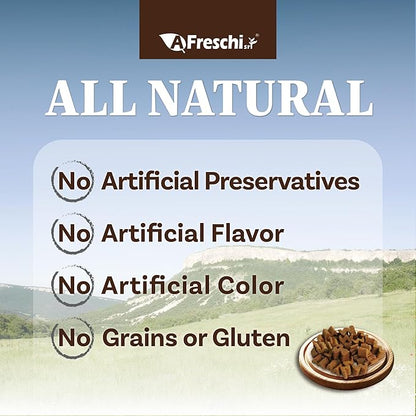 Afreschi Air-Dried Dog Food Turkey & Salmon Recipe 2.2 lb, All-Natural, Complete & Balanced, Grain-Free, High-Protein, Limited Ingredients