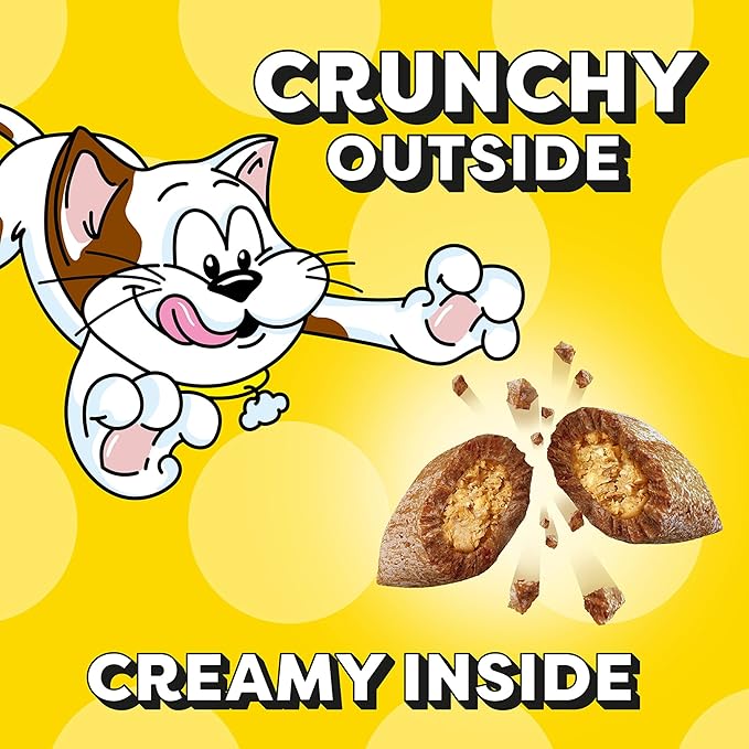 Temptations Classic Crunchy and Soft Cat Treats, Savory Salmon Flavor, 6.3 oz. Pouch (Pack of 10)