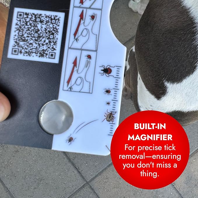 Pet Vet Tick Remover Card Wallet Sized (3 Pack) – Tick Removal Tool – Pet & Human Dog Tick Control - Safe, Pain-Free, Reliable, & Complete Removal of Big and Small Ticks – Dog Accessories