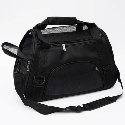 Pet Carrier Soft-Sided Carriers for Cat Carriers Dog Carrier for Small Medium Cats Dogs Puppies Pet Carrier Airline Approved Cat Dog Pet Travel Carrier (Small, Black)