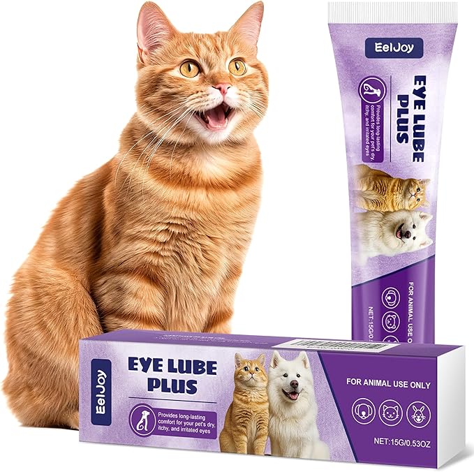 Dog Eye Lube Plus, Pet Eye Gel for Dogs, Cats, Keep Animal Eyes Health Cream, 0.53 oz