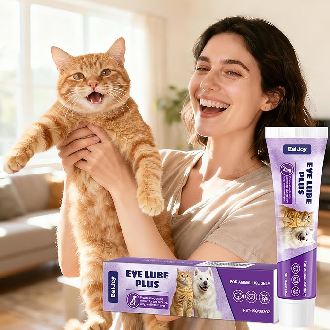 Dog Eye Lube Plus, Pet Eye Gel for Dogs, Cats, Keep Animal Eyes Health Cream, 0.53 oz