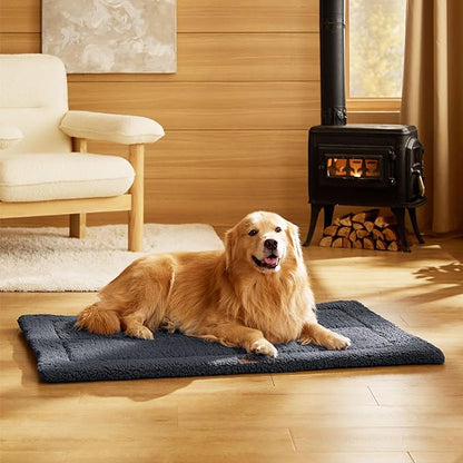 Bedsure Washable Dog Bed for Extra Large Dogs, Soft Foam Floor Pet Mat, Lightweight Travel Flat Puppy Mattress for Indoor Pet