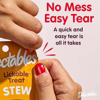 Hartz Delectables Gravy Non-Seafood Lickable Wet Cat Treat & Food Topper, Chicken Flavor Variety, 12 Pack, 1.40 Ounce (Pack of 12)