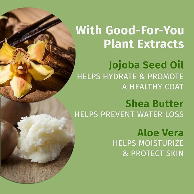 Hempz Petz Deodorizing Dog Spray, Vanilla Sugar Cookie Scent, Hydrating Spray 4.22 oz