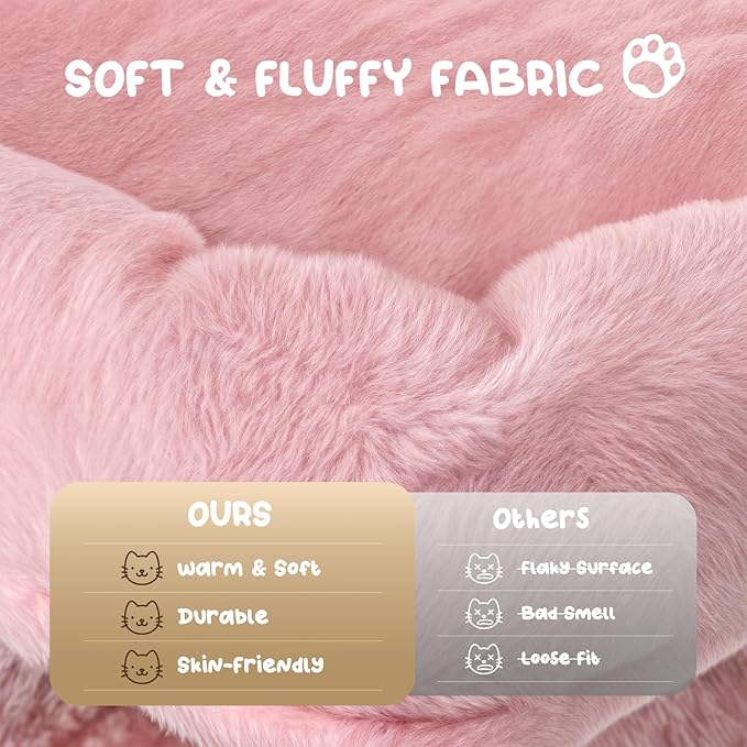 MoNiBloom 70 Inch Cat Tree Tower for Indoor Cats Large Adults, Tall Cat Tower with Scratching Post, Multi-Level Furniture Activity Center with Cat Condo Pet Play House, Soft Pink