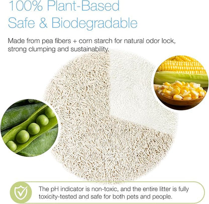 Smart Health Monitoring Cat Litter – Color-Changing, Fast Clumping, Odor Control, Low Dust | 3-Pack,Free cat scartcher