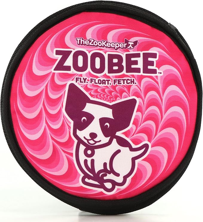 ZooBee Flying Disc Dog Toy – Dog Vision Friendly Colors – Soft & Durable Frisbee for Outdoor Play, Water Fetch & Pool Fun – Safe on Teeth – Floating Dog Toy – Lightweight & Easy to Throw
