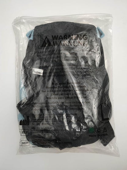 Pawaboo Pet Carrier Backpack, Adjustable Pet Front Cat Dog Carrier Backpack Travel Bag, Legs Out, Easy-Fit for Traveling Hiking Camping for Small Medium Dogs Cats Puppies, Large, Blue