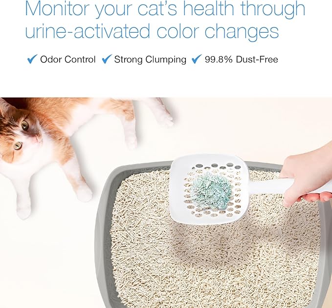 Smart Health Monitoring Cat Litter – Color-Changing, Fast Clumping, Odor Control, Low Dust | 1-Pack