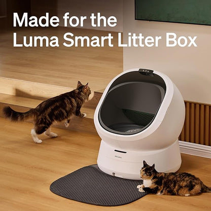 PETLIBRO Cat Litter Mat, 25.6'' x 26.7'' Large Litter Mat, Leak-Proof & Anti-Slip, Durable Litter Trapping Mat, Easy to Clean