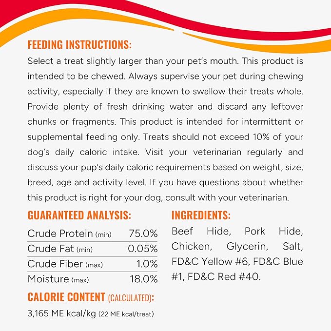 Good'n'Fun Triple Flavored Rawhide Twists For Dogs, 35 Count