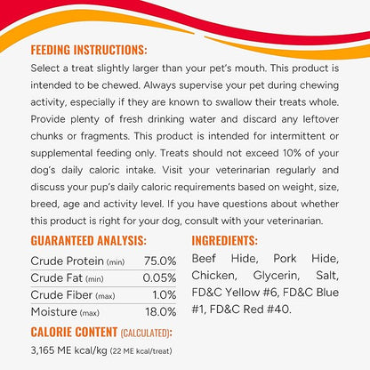 Good'n'Fun Triple Flavored Rawhide Twists For Dogs, 35 Count