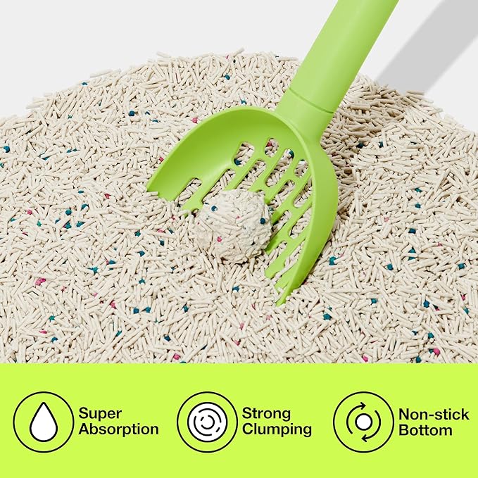 Vetreska Tofu Cat Litter - Strong Clumping, Dust Free, Low Tracking, Flushable, Water Absorbent - Cactus (5.5lb x 1bag)