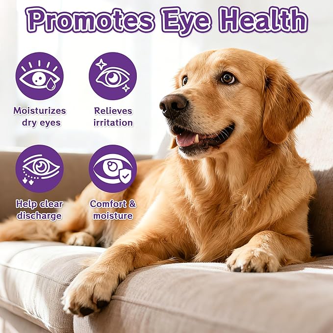 Dog Eye Lube Plus, Pet Eye Gel for Dogs, Cats, Keep Animal Eyes Health Cream, 0.53 oz