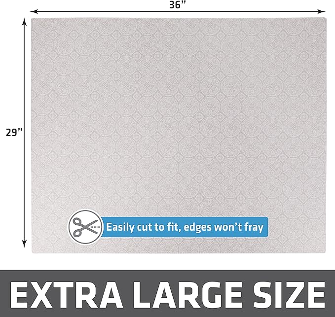 Drymate XL Original Cat Litter Mat, Contains Mess from Box, Protects Floors, Urine-Proof, Machine Washable, Soft on Kitty Paws, Absorbent, Waterproof (USA Made, Recycled Content) (29”x36”)(Tan Global)
