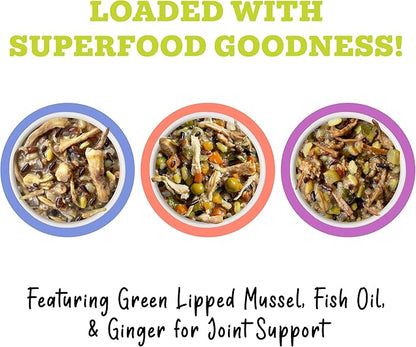 Weruva Awesome Bouncy Wet Dog Food, Magnificent Mobility Variety Pack, 6oz Can (Pack of 9)