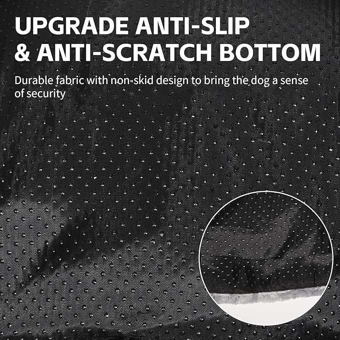 CLKHOWL Washable Dog Bed Plush Dog Crate Beds for Large, Medium, Small Size Dogs, Anti-Slip Soft Comfy Pet Kennel Pad, Fits Crate Mat and Cat Bed Mat (Grey, 31.49x21.65 inch)