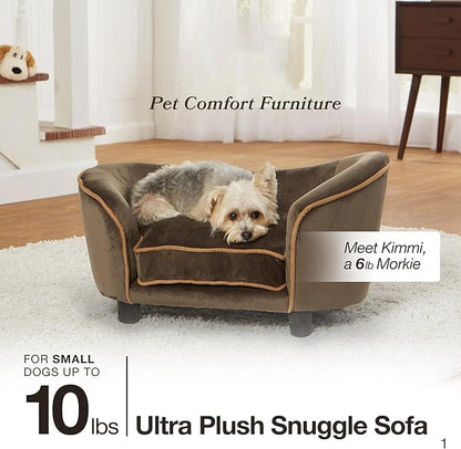 Enchanted Home Pet Ultra Plush Snuggle Pet Bed in Dark Grey