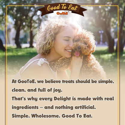 Gootoe Soft Dog Treats, Chicken Jerky - Dog Training Treats; High-Protein, Gluten-Free, Soft Jerky for Dogs, Hypoallergenic, Grain-Free, Chicken Breast Strips, 1 lb