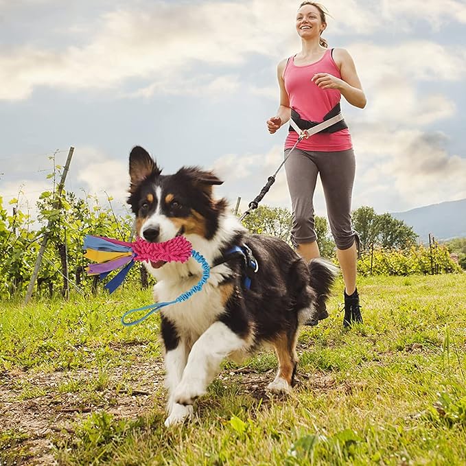 Wodoca Dog Tug Toy - Aggressive Chewer Rope Toy with Strong Squeak, Ideal for Large Dogs, Easy to Clean, Hand Made