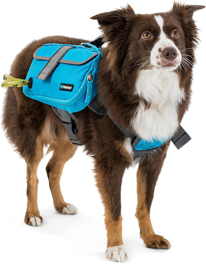 PetAmi Dog Backpack for Medium & Large Dogs, Saddle Bag for Dogs to Wear for Hiking, Pet Backpack Harness Dog Pack with Reflective Side Pockets for Walking Running