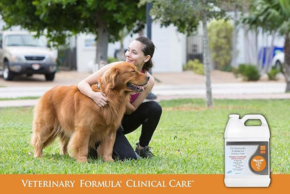 Veterinary Formula Clinical Care Antiseptic and Antifungal Medicated Shampoo for Dogs & Cats, 128 Fl Oz – Helps Alleviate Scaly, Greasy, red Skin – Paraben, Dye, Soap-Free (1 Pack)
