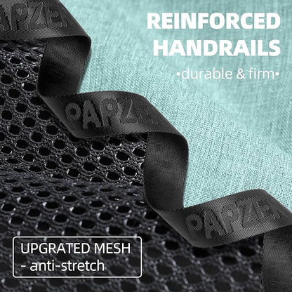 Top Load Medium Cat Carrier Private Curtain, United Approved TSA Pet Travel Crate Suitcase, Soft-Sided Small Dog Vet Friendly Carry Bag 18 x 11 x 11 Inch Delta, American Airline Undereat Teal