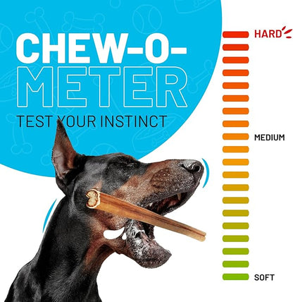 Sitka Farms Bully Sticks Regular 12 inch - 20 Count - All Natural Premium High Protein Long Lasting Dental Treats for Large Medium and Small Dogs - Rawhide Free Sticks for All Breeds