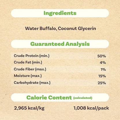 AFreschi Buffalo Dog Treats, All-Natural, Hypoallergenic, High Protein, Low Fat, Human Grade Puppy Chews – Healthy Grain-Free Training Treats, 12oz Jerky Strips