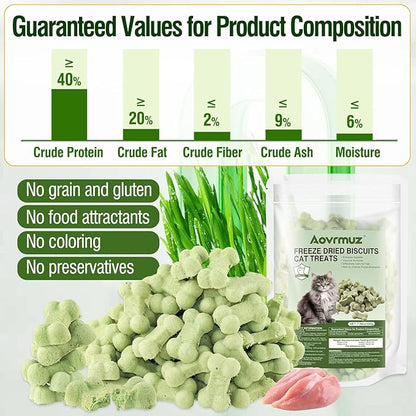 Freeze Dried Cat Treats All Natural Healthy Chicken Chewy Cats Snacks for All Breed