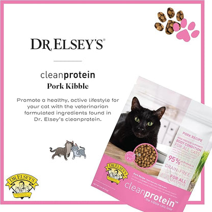 Dr. Elsey's cleanprotein Pork Cat Kibble 6.6 lb. Bag