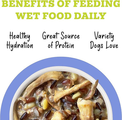 Weruva Awesome Bouncy Wet Dog Food, Chicken & Brown Rice, 14oz Can (Pack of 10)