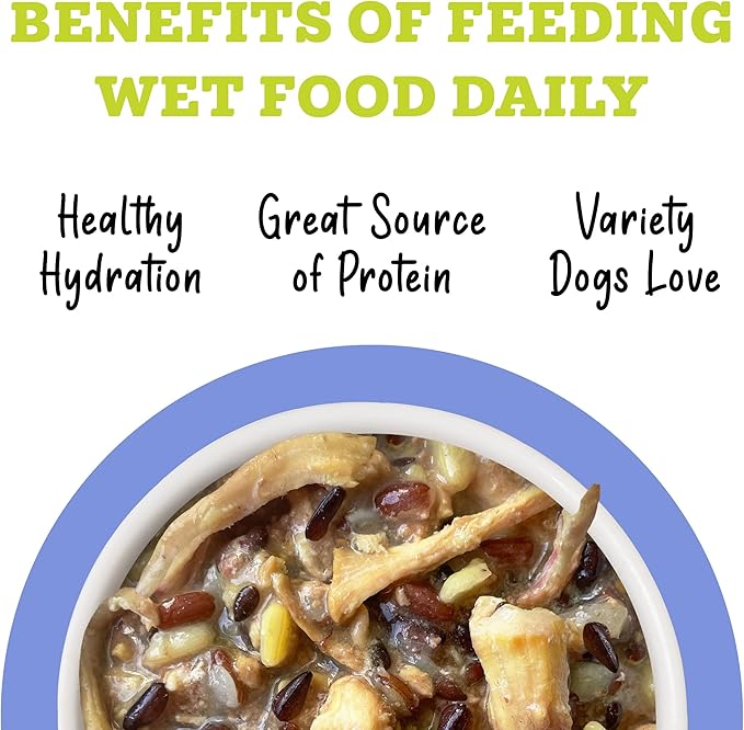 Weruva Awesome Bouncy Wet Dog Food, Chicken & Brown Rice, 6oz Can (Pack of 8)