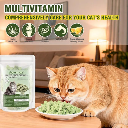 Crunchy Freeze-Dried Salmon Cat Treats – Natural & Healthy for Cats of All Breeds