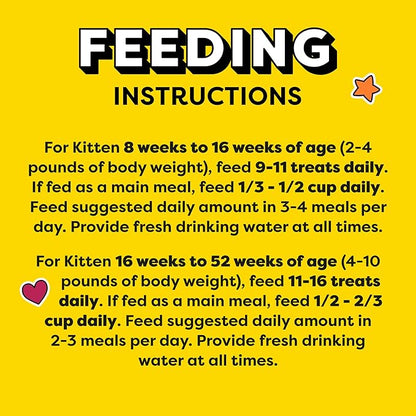 Temptations Kitten Crunchy and Soft Cat Treats Chicken and Dairy Flavor, 6.3 oz. Pouch, (Pack of 10)