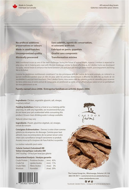 Caledon Farms Homestyle Chicken Jerky 7.41oz, Dog Treats, All Natural