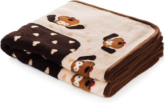 SmartPetLove Snuggle Puppy Blanket for Pets - Warm & Cozy Dog Blanket for Small Dogs - Machine Washable Dog Blanket