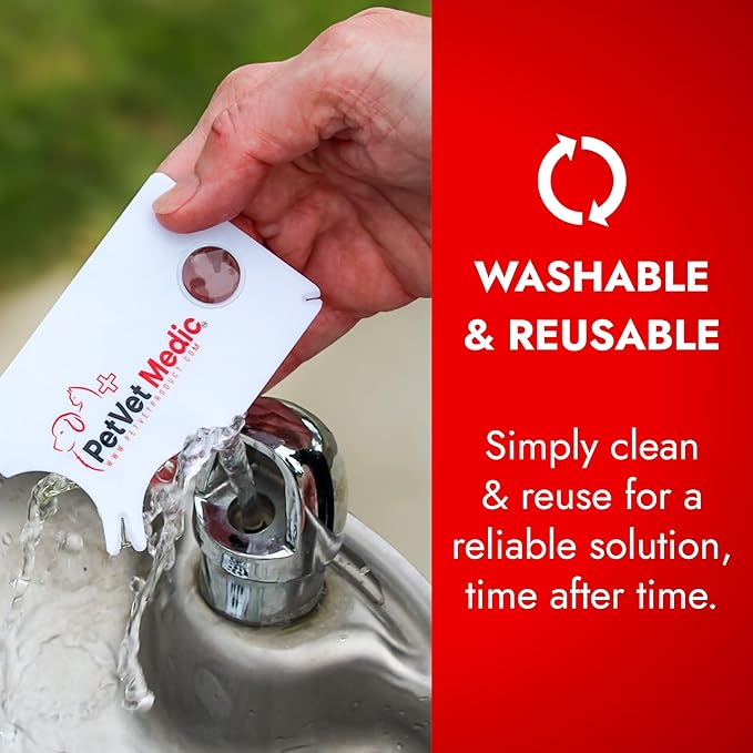 Pet Vet Tick Remover Card Wallet Sized (3 Pack) – Tick Removal Tool – Pet & Human Dog Tick Control - Safe, Pain-Free, Reliable, & Complete Removal of Big and Small Ticks – Dog Accessories