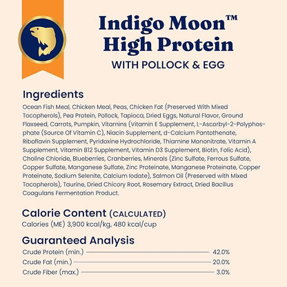 Solid Gold High Protein Dry Cat Food - Grain Free & Gluten Free Alaskan Pollock Cat Dry Food w/Probiotics for Gut Health & Digestion - High Fiber & Omega 3 - Low Carb Superfood Kibble - All Ages-12LB
